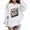 White, variant on WOYY Toddler Girls Graphic Hoodie Fashion Active Hooded Sweatshirt Pullover, Sizes 2-3T