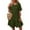 Army Green, variant on Cruise Outfits Women Dresses Polka Dot Flounce Hem Smock Dress Cruise Outfits for Women