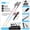 41.34inch (suitable for height 61.02-64.96inch), variant on 2pcs Set Ultralight Foldable Anti-Slip Handle Aluminum Alloy Trekking Poles