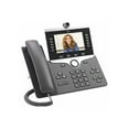 thumbnail image 2 of Cisco 8845 IP Phone, Corded/Cordless, Corded, Bluetooth, Wall Mountable, Tabletop, Charcoal, TAA Compliant, 2 of 3