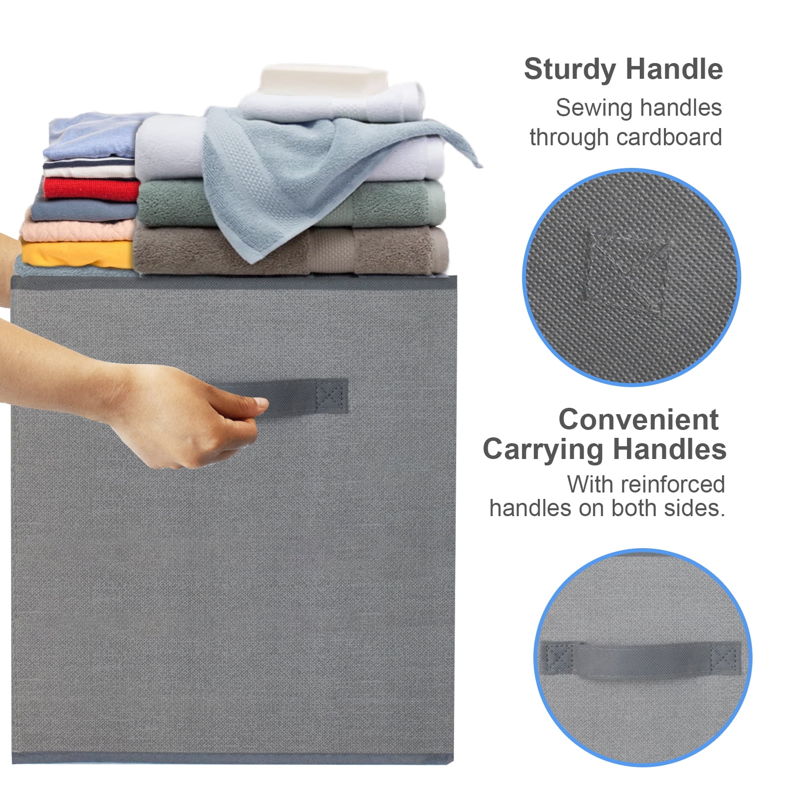 Toy Box Chest Storage Organizer for Boys Girls - Large Kids Collapsible Toy Bins Container