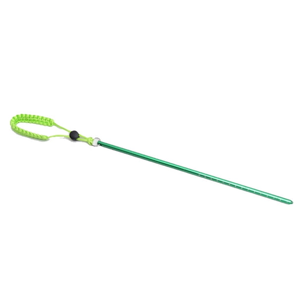 Wosthever Palo de buceo de aleación de aluminio, agitador subacuático, fabricante profesional de ruido, varillas de arrecife, medición de Deportes acuáticos Verde