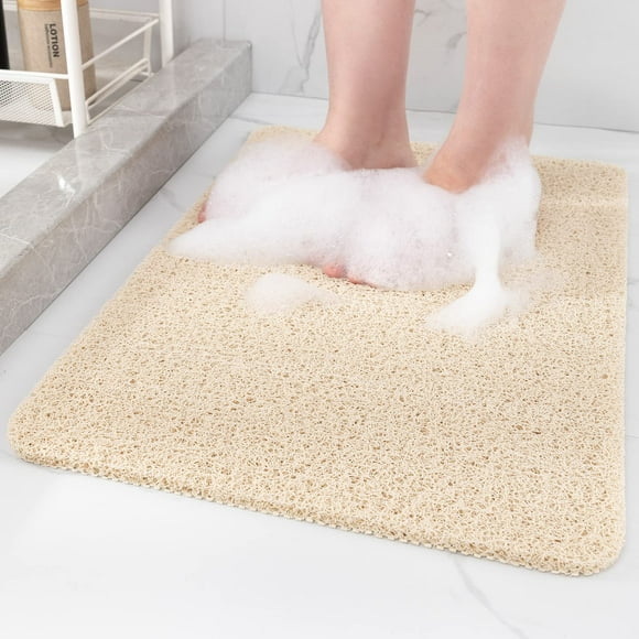 Alfombrilla antideslizante para bañera Hargiis, 40 x 16 cm, PVC, color beige