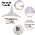 thumbnail image 2 of LED Fan Light, 26cm Mini Circulator Ceiling Fan with Remote Control, 360-Degree Rotation, 3 Speeds, 3 Lighting Modes for Home, Bedroom, Office, 2 of 6