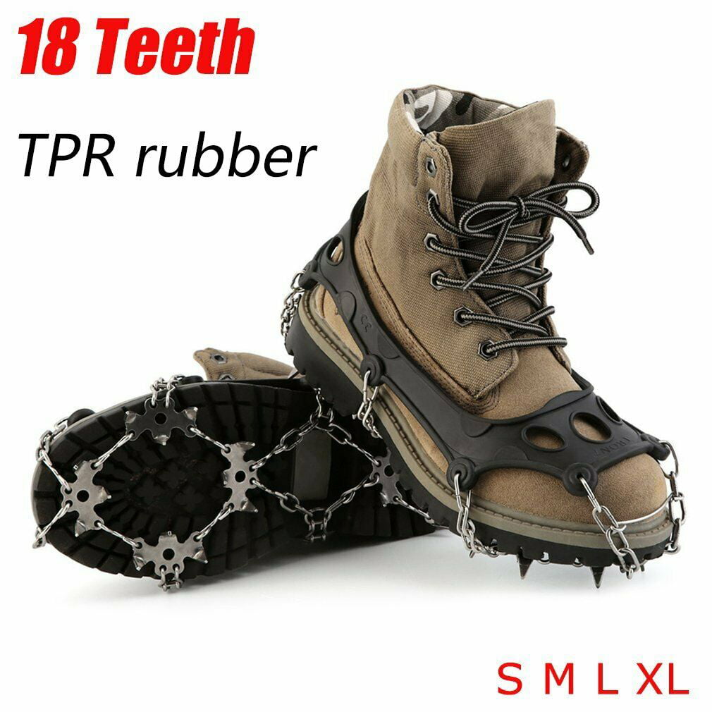 Medium Crampons Ice Cleats Traction Snow Grips for Boots Shoes Men Women Kids