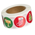 thumbnail image 1 of de navideñas, 500 de dibujos animados para obsequios de empresas y regalos de fiestas de cumpleaños, etiquetas nistro rojo verde BLESIY Christmas Cute Sticker, 1 of 8