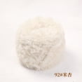thumbnail image 1 of Nvzi Madejas de hilo de piel sintética con pestañas, lana de visón, cachemira, felpa larga, hilo grueso de lujo para manualidades de muñecas con abrigo de piel DIY, 100 g, arroz de color albaricoque, 1 of 4