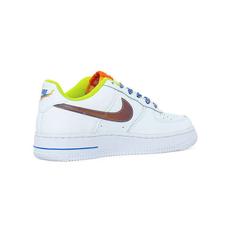 Nike Big Kids' Air Force 1 LV8 Casual Shoes Size 7.0 Leather Multicolor/Multicolor/Multicolor