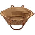 thumbnail image 4 of Kukuzhu Womens Large Straw Beach Tote Bag Handmade Woven Shoulder Bag Handbag Purse for Summer, 4 of 6
