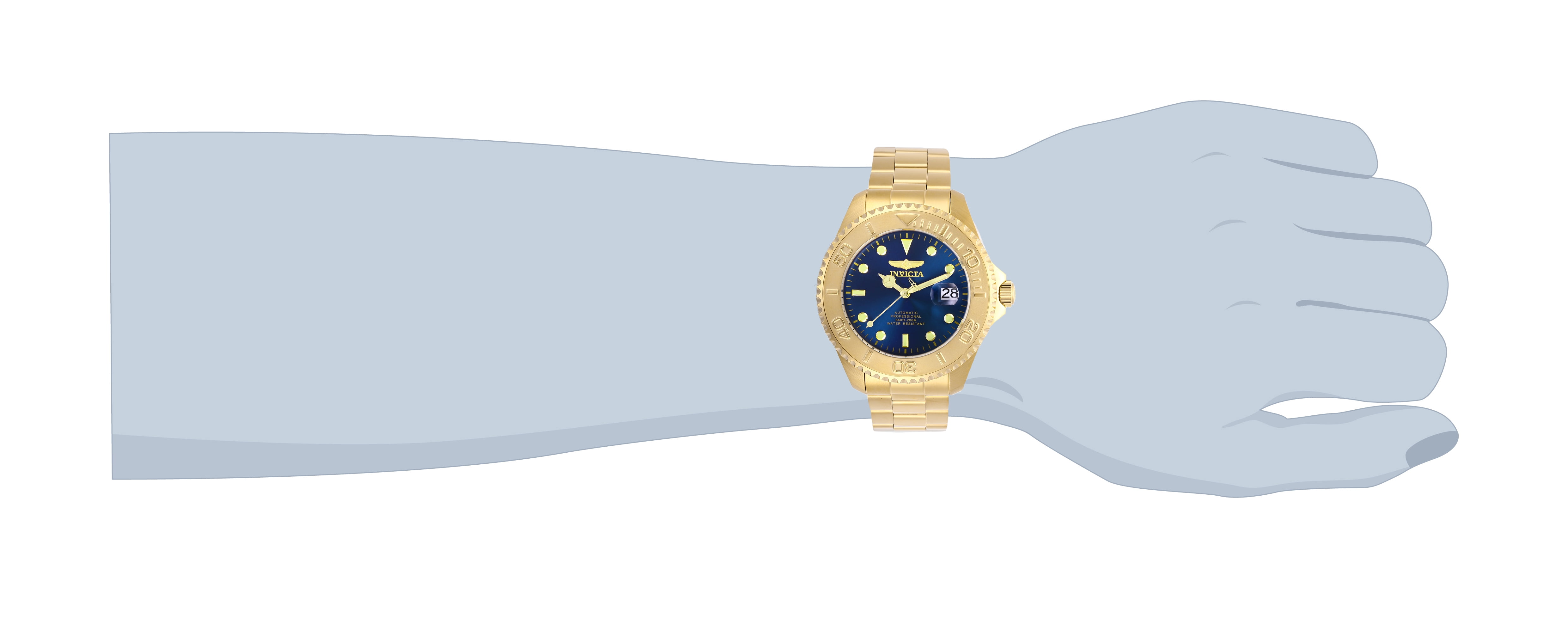 Invicta Pro Diver Automatic Blue Dial Gold-tone Men's Watch 28951 -