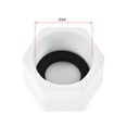 thumbnail image 3 of Unique Bargains G3/4 Pipe Fitting Cap End, PPR Hex Female Thread Hose Connector with Gasket, White 6Pcs, 3 of 8