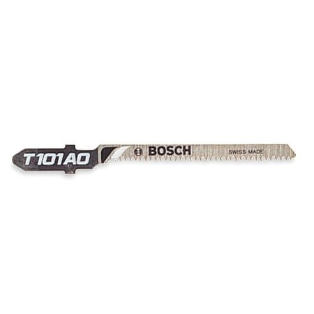 BOSCH T101AO Jigsaw Blade,T-Shank,3 In. L,PK5
