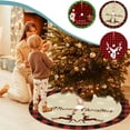 thumbnail image 7 of AYktou Christmas Tree Skirt-36.2in Red Black Plaid Tree Skirt with Snowflake Deer and Santa Claus Tree Mat for Christmas Decorations Year Party Decor Indoor Outdoor, 7 of 7