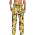 thumbnail image 2 of Bixox Men's Ethnic African Patterned Pajama Pants with Pockets Lounge Clothes for Home, 2 of 5