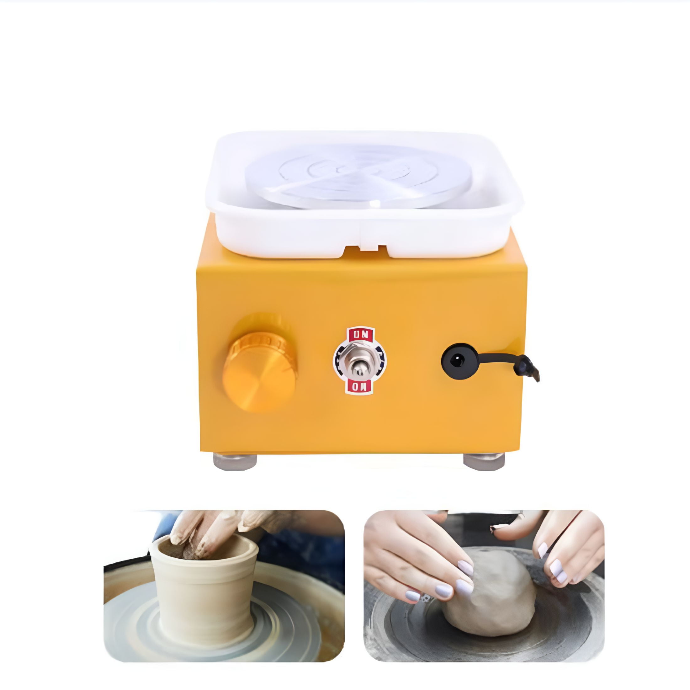 ACDANC 2026 New Large Electric Pottery Wheel Forming Machine Ceramic Clay Wheel with Foot Pedal Detachable Basin for Pottery,Ceramics,Diy Crafts,Art Projects Diy Tools for Adults Beginners Blue