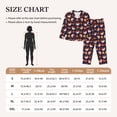 thumbnail image 4 of Salouo Turkey And Thanksgiving Pattern Women's Pajamas Set Long Sleeve Button Down Sleepwear Soft Pj Lounge Sets for women 2 Piece Pjs Set with Long Pants-Large, 4 of 7