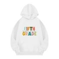 thumbnail image 3 of Mercatoo Fifth Grade Kids Ho𝐨die Pullover Tops Loose Oversized 𝐏reppy School Sweatshirts Kids First Day of School Clothes, 3 of 5