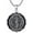 A01-Saint Michael The Archangel (Black), variant on St Christopher Necklace  925 Sterling Silver Round Pendant Turquoise Saint  Medallion Protection Jewelry Religious Gifts for Men