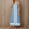 thumbnail image 1 of Taylonsss Robe Maxi Décontractée Élégante pour Femmes Sans Bretelles Sans Manches à Encolure Carrée Style Plage Vacances, 1 of 9