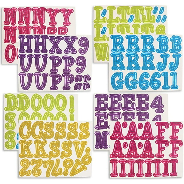 alphabet letters and numbers bulletin board cutouts 144
