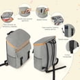 thumbnail image 3 of Hielera Portatil, Mochila térmica aislada, Mochila Enfriadora Suave con Aislamiento a Prueba De Fugas, para Picnic, Camping, Playa, Senderismo, 3 of 4