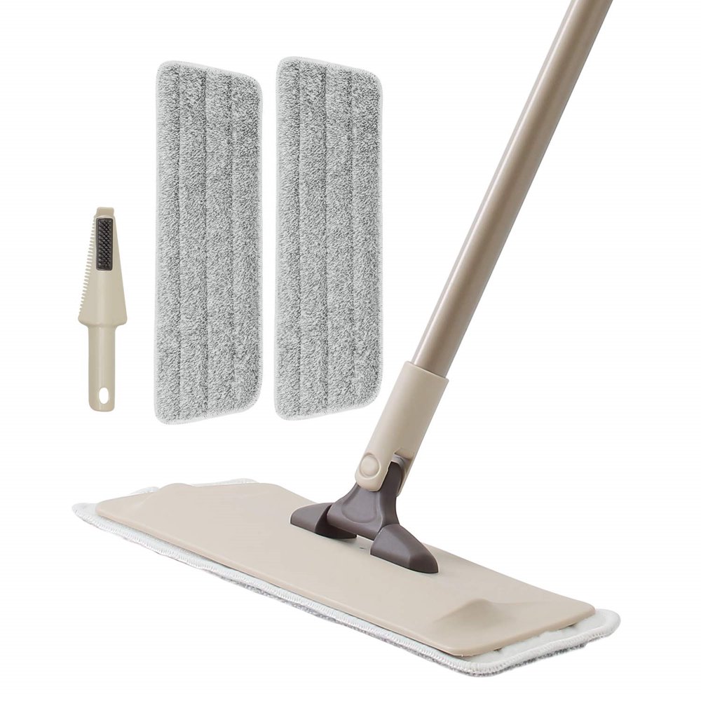 Eyliden Microfiber Flat Mop, 2pcs Machine Washable and Easy to Remove