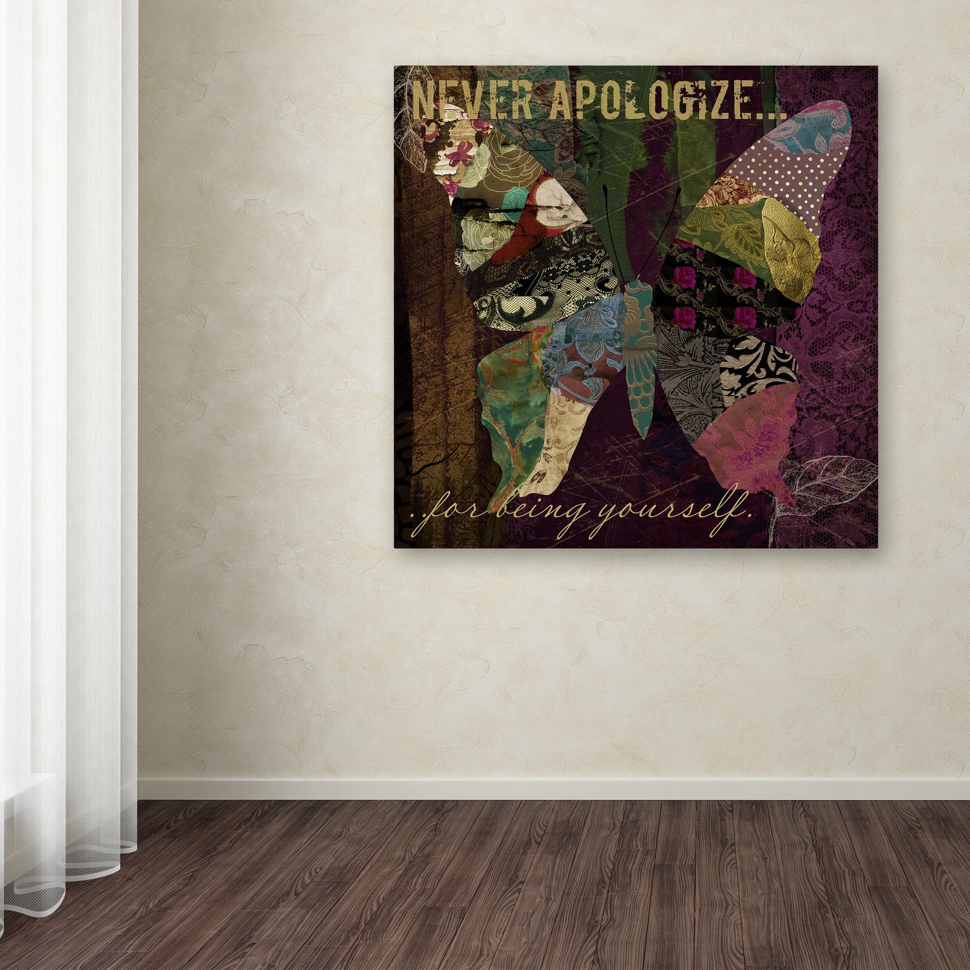 Trademark Fine Art "Winging It IV" Canvas Art by Color Bakery