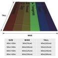 thumbnail image 3 of Pride Blanket Rainbow Progress Throw Blanket 50x40 Inches Lesbian Flag Throw for Couch Sofa Bed Travel, 3 of 6