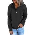 thumbnail image 3 of Sudadera de mujer, sudadera con capucha y cordón para mujer, sudadera de color puro para mujer, sudadera para mujer, materiales de la mejor calidad, 3 of 5