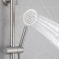 thumbnail image 6 of 3-Function 304 Stainless Steel Wall-Mounted Outdoor Shower System, Brushed Nickel, 6 of 13