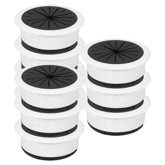 Desk Cable Hole Cover 10 Pcs Desktop Wire Plug Electrical Plugs Soft Rubber Abs