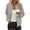 Gray women fall blazer a1, variant on thefmos Women Fall Winter Long Sleeve Polka Dot Zipper Blazer Jackets Casual Basic Tops Trendy Office Work Fashion Clothes, Yellow S
