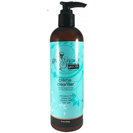 Gro Secrets Creme Cleanser Shampoo With hea Butter, keratin, olive oil 12 Oz.