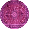 thumbnail image 1 of Ahgly Company Indoor Round Persian Pink Traditional Area Rugs, 6' Round, 1 of 4