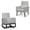 Light gray, variant on YYAo Rocking Chair, Nursery Chair,Nursery Rocking Chairs,2-in-1 Fabric Upholstered Rocking Chair with Pillow-Beige