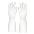 thumbnail image 2 of Clearance! FNGZ Latex Gloves Gloves Gloves Washing Hand Rubber Long Cleaning Warm Gloves Kitchen Latex Dish Washing Tool Dishes Gauntlets Kitchen Dining Bar White, 2 of 4