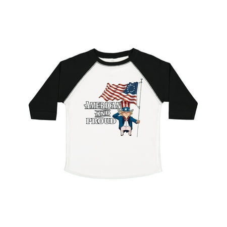 

Inktastic American and Proud Gift Toddler Boy or Toddler Girl T-Shirt