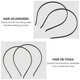 thumbnail image 3 of 2Pcs Smooth Metal Headbands, 5mm Blank Hair Band DIY Craft Frame, Thin Headdress for Men and Women, 3 of 5
