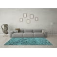 thumbnail image 3 of Ahgly Company Indoor Rectangle Abstract Light Blue Modern Area Rugs, 8' x 12', 3 of 4