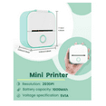 thumbnail image 7 of Portable Label Maker, Mini Sticker Printer, Bluetooth Inkless Sticker Maker Machine Mobile Printer for Study Study Notes Kids Gift Photos Journals (Green), 7 of 7