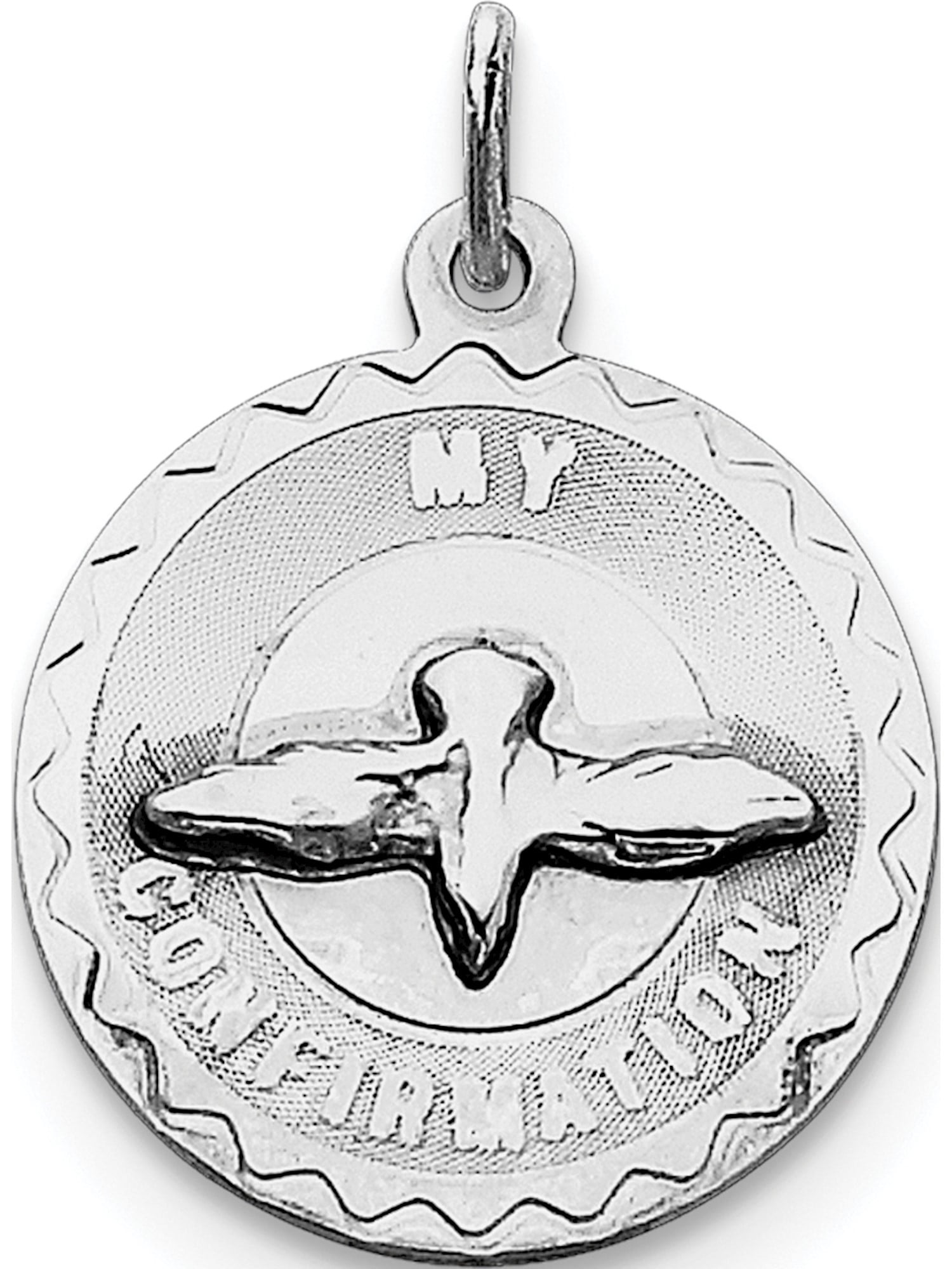 925 Sterling SilverMy Confirmation Disc Charm and Pendant
