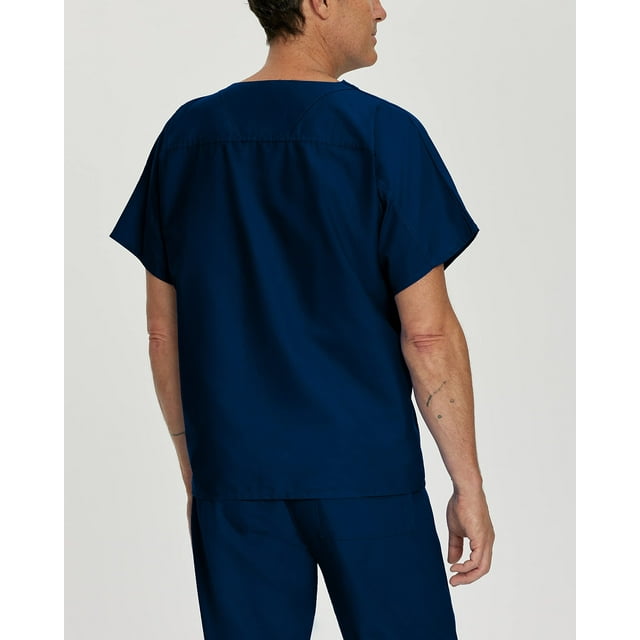 Landau Essentials Haut Médical Col en V : 1 Poche, Réversible, Unisexe, Coupe Classique Décontractée 7502