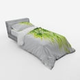 thumbnail image 3 of Ambesonne Asian Themed Bedding Set 4 Pcs, Leaves Greenery Print, Queen, White and Green, 3 of 3