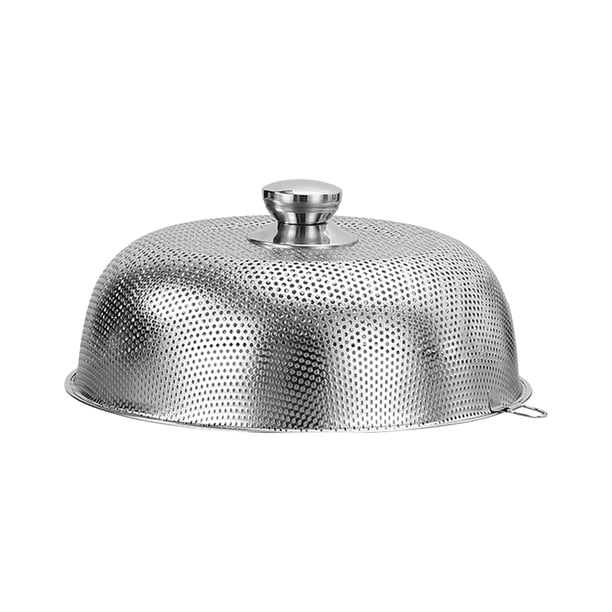 Cubierta de malla para alimentos, cubiertas para alimentos de acero inoxidable, cubiertas fuertes para servir platos, tazones, cubiertas para platos Diámetro 34cm Macarena Cubierta de malla