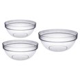 thumbnail image 2 of 3Pcs Fruit Bowls Household Salad Bowls Multipurpose Tableware (Transparent), 2 of 3