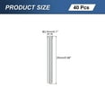 thumbnail image 2 of 40Pcs M2.5x25mm 304 Stainless Steel Dowel Pin, Cylindrical Shelf Support Peg Pin, 2 of 6
