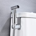 thumbnail image 2 of Ensemble de Pulvérisateur de Bidet de Toilette de Poche en Acier Inoxydable, Kit Accessoire de Fixation de Bidet, Réservoir Mural / WC Monté, Douche Muslim pour l'Auto-nettoyage, Nickel Brossé, 2 of 9