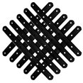 thumbnail image 4 of Plato de reparación Straight Brackets Redovant de 10 cm, 12 unidades, color negro, 4 of 7