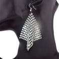 thumbnail image 3 of Long Collar with Full Sequins Nightclub Earring Set for Wedding Party, 3 of 20