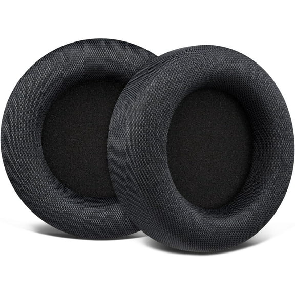 SOULWIT Earpads Replacement for Corsair Virtuoso Pro Headset, Ear Pads Cushions with Durable Mesh Fabric, High-Density Noise Isolation Foam, Added Thickness - Black